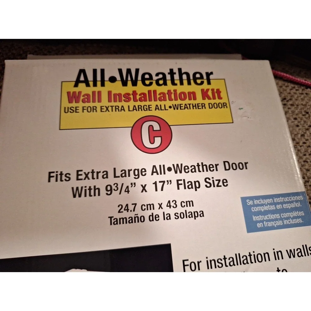 All-Weather Wall Installation‎ Kit for Extra Large All Weather Dig Door NIB